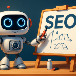 هوش مصنوعی در حال آموزش seo